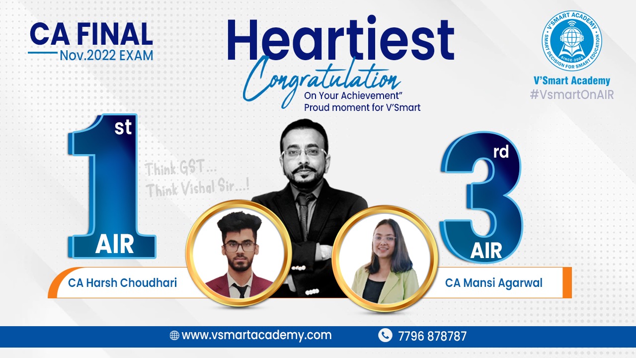 Vsmart Academy- Best CA CMA and CS Coaching Classes in Pune and India